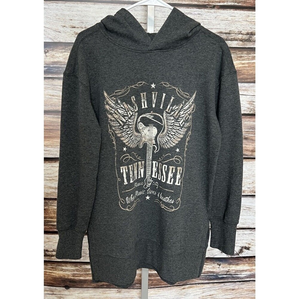 Maurices Gray Nashville Pullover Hoodie Size Small Soft Lightweight New